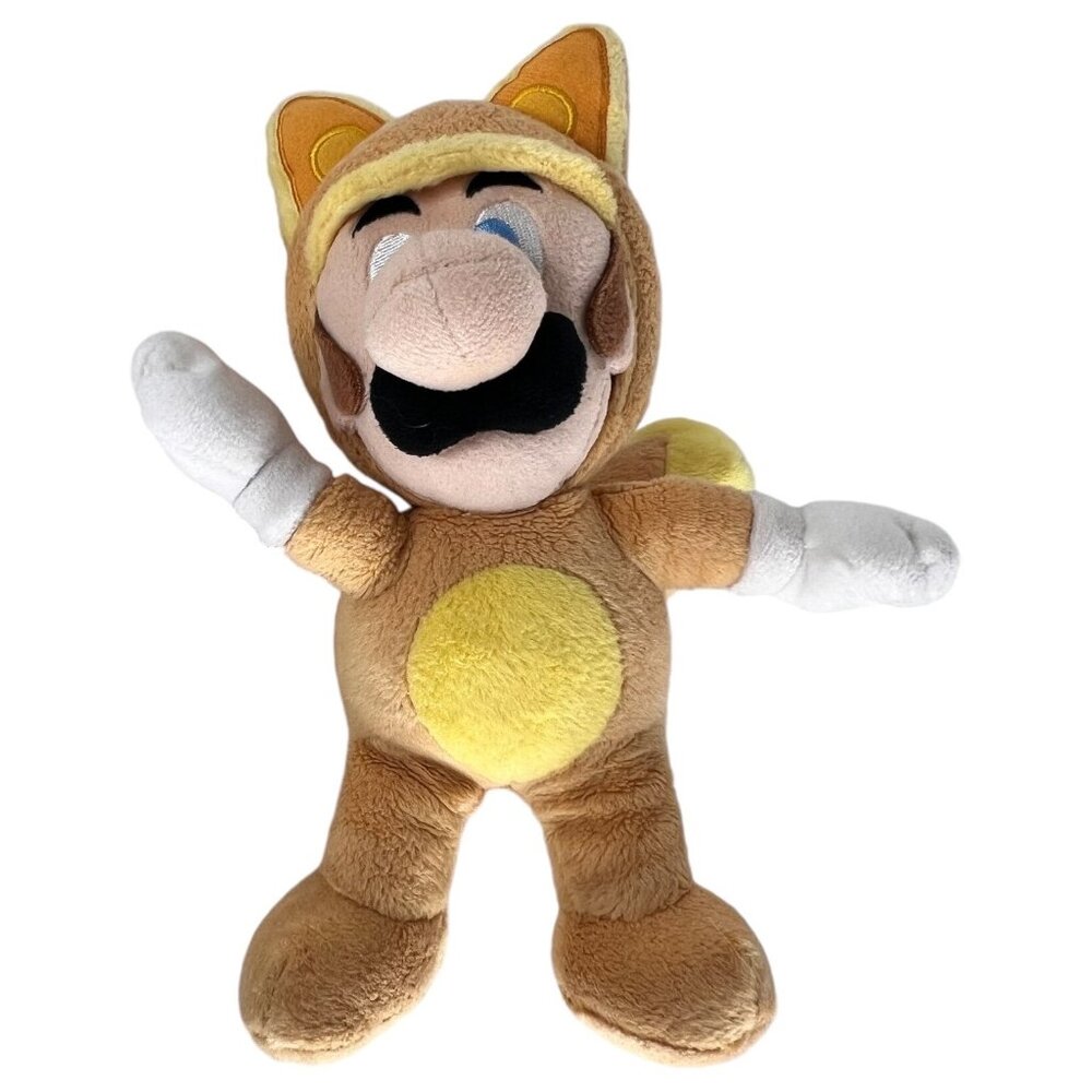 Super Mario 3D Land Kitsune Tanooki Luigi Plush Toy 7” Mario 2013 Stuffed Animal - Picture 9 of 9